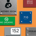 Room identifier signs