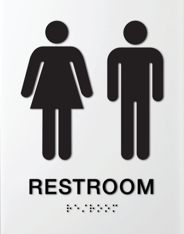 Theta - Restroom ID A 7.25" x 9.25"