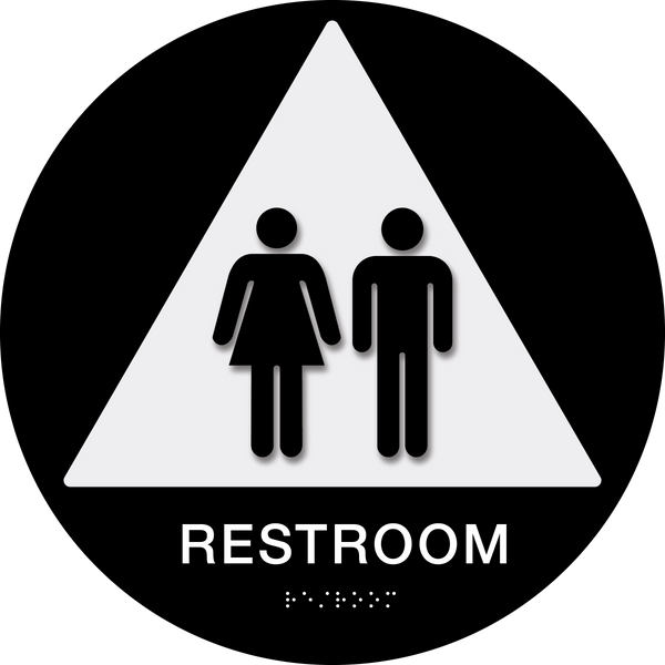 Theta - Restroom Unisex C 12" x 12"